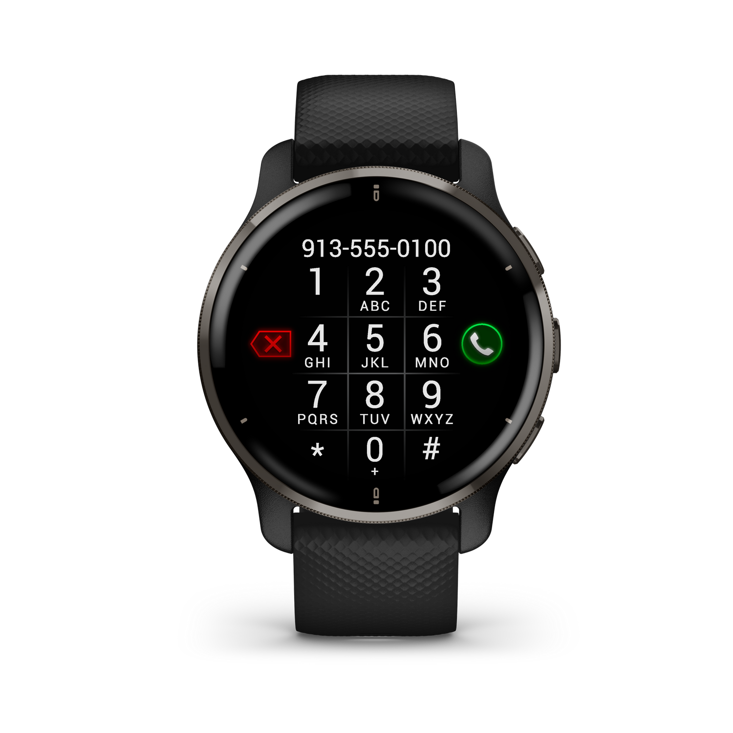Reloj Deportivo Garmin venu 2 plus correa 125190 mm pantalla 1.3 bluetooth connect ™ negro inteligente amoled adultos unisex smartwatch pizarra black+slate 43