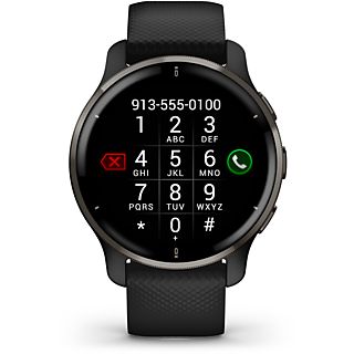 Reloj deportivo - Garmin Venu 2 Plus, Correa 125-190 mm, Pantalla 1.3 ", Bluetooth, Garmin Connect ™, Negro