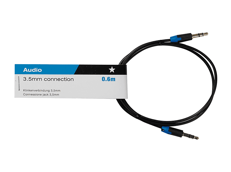 Vivanco 3,5 mm Klinkenkabel, 0,6m; Audiokabel — Foto 2 von 2