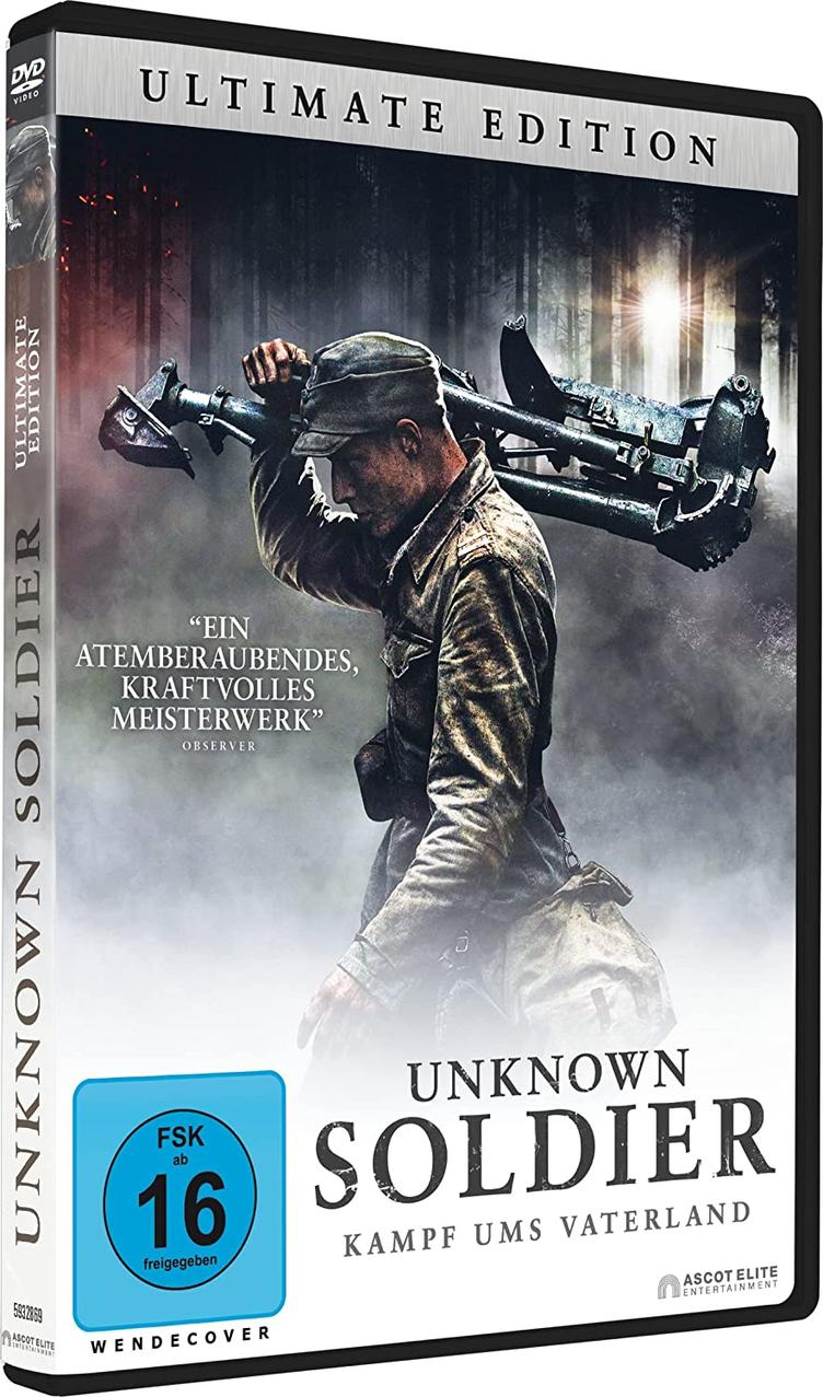 DVD-Cover eines Films. Ein Soldat hält eine große Waffe.