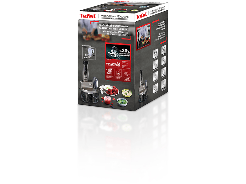 TEFAL Powelix Activflow Expert Cam Hazneli 1500 W Blender Seti Gümüş_3