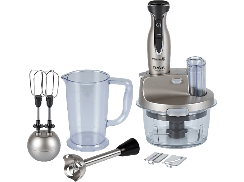 TEFAL Powelix Activflow Expert Cam Hazneli 1500 W Blender Seti Gümüş