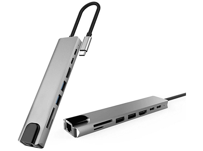 DEXIM All in One USB-C Hub Çoğaltıcı Gri_1