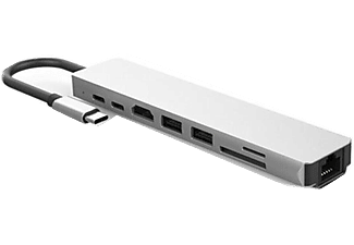 DEXIM All in One USB-C Hub Çoğaltıcı Gri