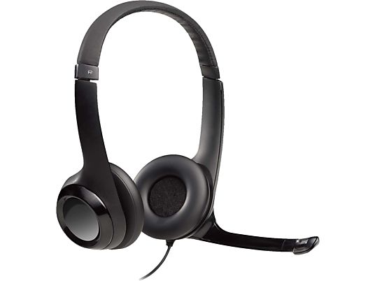 LOGITECH H390 - PC Headset (Kabelgebunden, Binaural, On-ear, Schwarz)