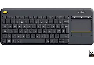 LOGITECH Logitech Wireless Touch Keyboard K400 Plus, nero - Tastiera (Nero)