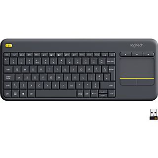 LOGITECH K400 PLUS WLESS TOUCH DARK - Tastatur (Schwarz)