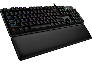 LOGITECH G513 Clicky Carbon RGB Mechanical US/INT - Gaming Tastatur, Kabelgebunden, QWERTY, Mechanisch, Logitech Romer G Clicky, Schwarz