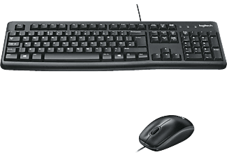 LOGITECH Logitech Desktop MK120, swiss - Set mouse USB e tastiera