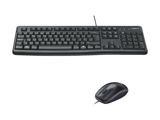 LOGITECH MK120 DESKTOP - Tastatur & Maus (Schwarz)