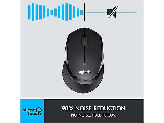 LOGITECH M330 SILENT PLUS - Mouse (Nero)