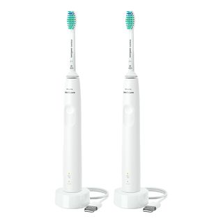 PHILIPS SONICARE 3100 Series HX3675/13 Duo - Brosse à dents électrique sonique (Blanc)
