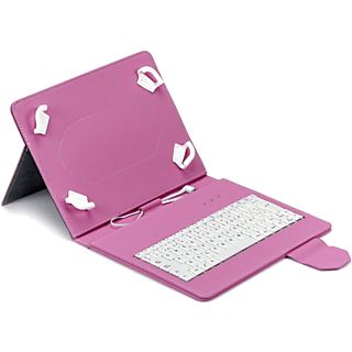 Funda Tablet Teclado Maillon Universal Urban Keyboard USB - Type C Pink