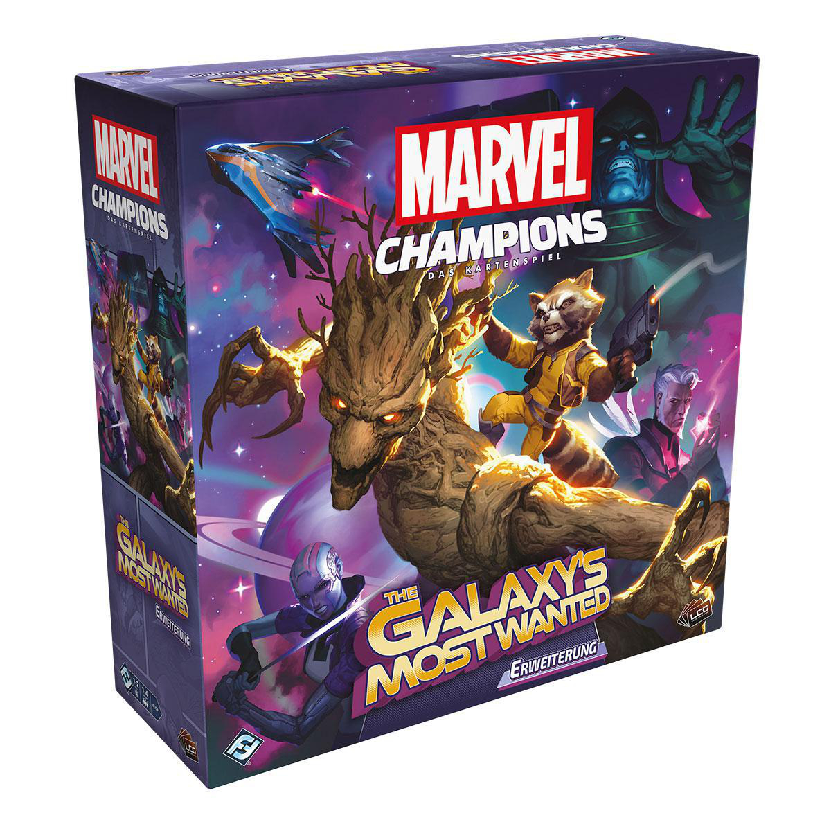 FANTASY FLIGHT GAMES Marvel Wanted Mehrfarbig Most Galaxy\'s Kartenspiel - Gesellschaftsspiel Champions Das