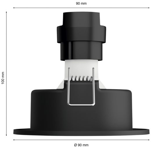 PHILIPS HUE Spot encastrable Smart Milliskin Aluminium - 3 pièces (342286600)