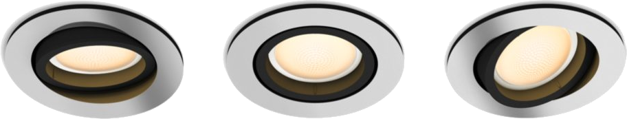 PHILIPS HUE Spot encastrable Smart Milliskin Aluminium - 3 pièces (342286600)