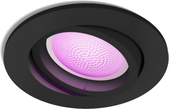 PHILIPS HUE Inbouwspot Centura RGB Zwart (34292700)