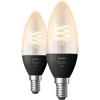 PHILIPS HUE Bluetooth Ledlamp warmwit licht E14 - 2 stuks (30221100)