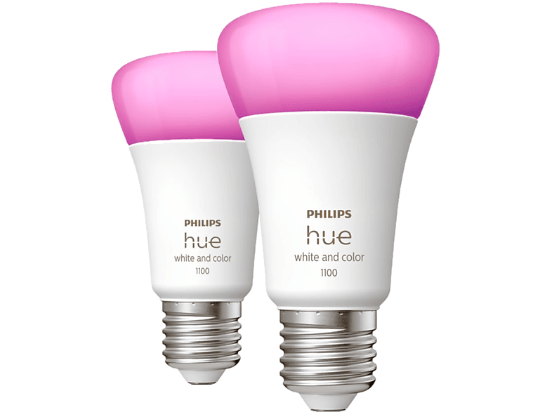 Philips Hue Bluetooth Ledlamp White And Color E27 - 2 Stuks (55009400)