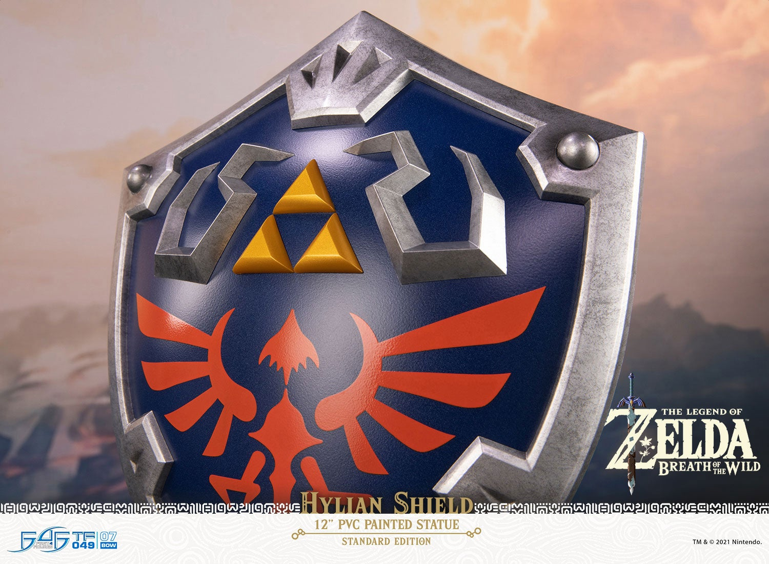 FIRST 4 FIGURE The Legend of Zelda : Breath of the Wild - Hylian Shield (StandardEdition) - statue (Multicolore)