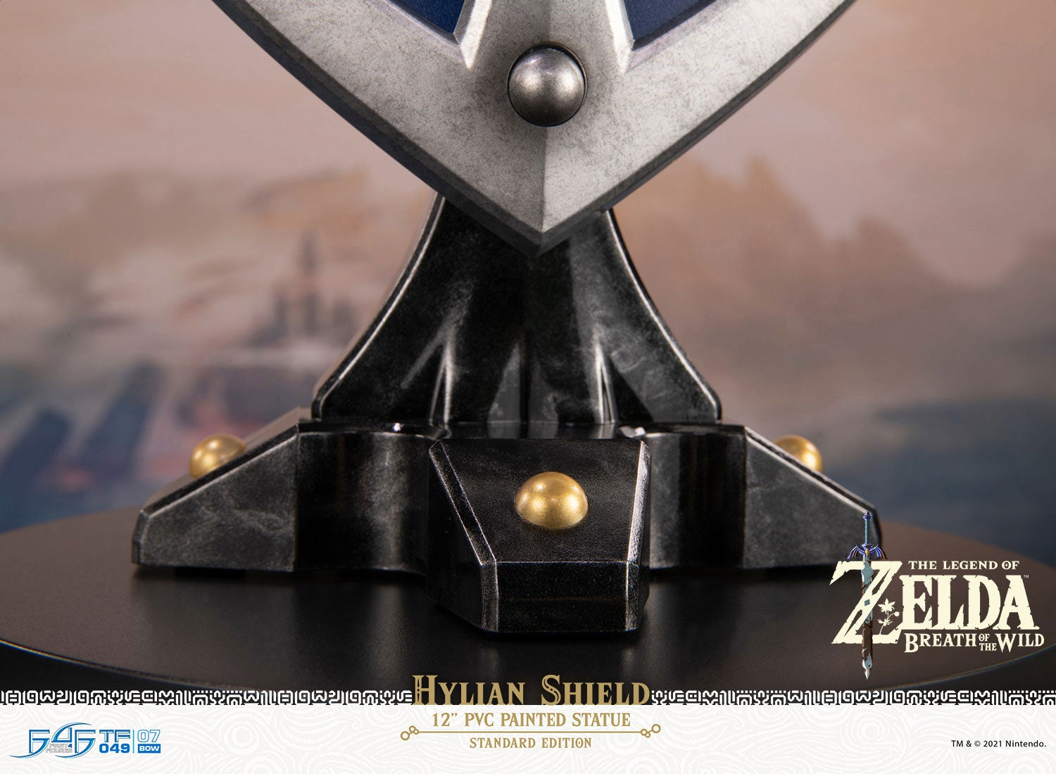FIRST 4 FIGURE The Legend of Zelda : Breath of the Wild - Hylian Shield (StandardEdition) - statue (Multicolore)