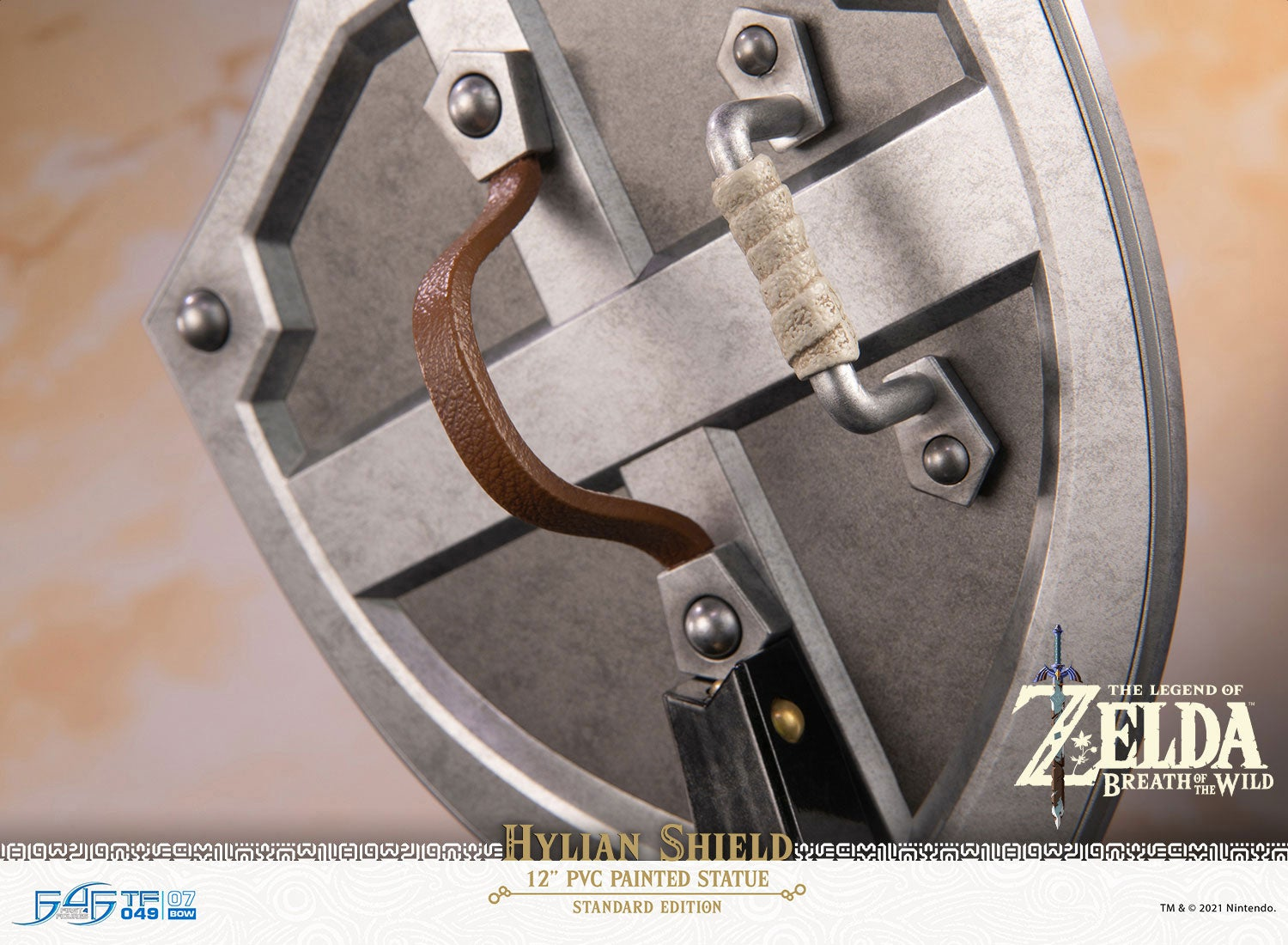 FIRST 4 FIGURE The Legend of Zelda : Breath of the Wild - Hylian Shield (StandardEdition) - statue (Multicolore)