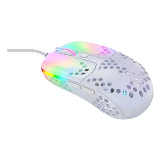 CHERRY MZ1 RGB - Gaming Maus, Kabelgebunden, Optisch mit Leuchtdioden, 16000 cpi, Weiss