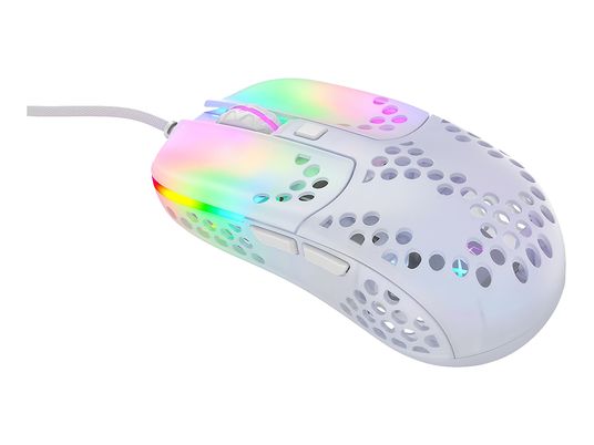 CHERRY MZ1 RGB - Souris gaming, Filaire, Optique avec LED, 16 000 cpi, Blanc