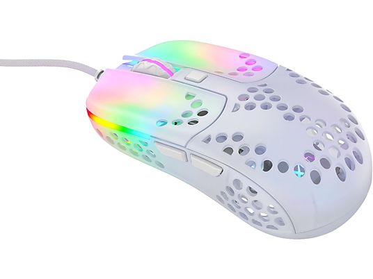 CHERRY MZ1 RGB - Mouse per gaming, Connessione con cavo, Ottica con LED, 16000 cpi, Bianco