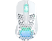 XTRFY M4 RVB sans fil - Souris de jeu, À fil, sans fil, Optique avec diodes électroluminescentes, 19.000 CPI, Blanc