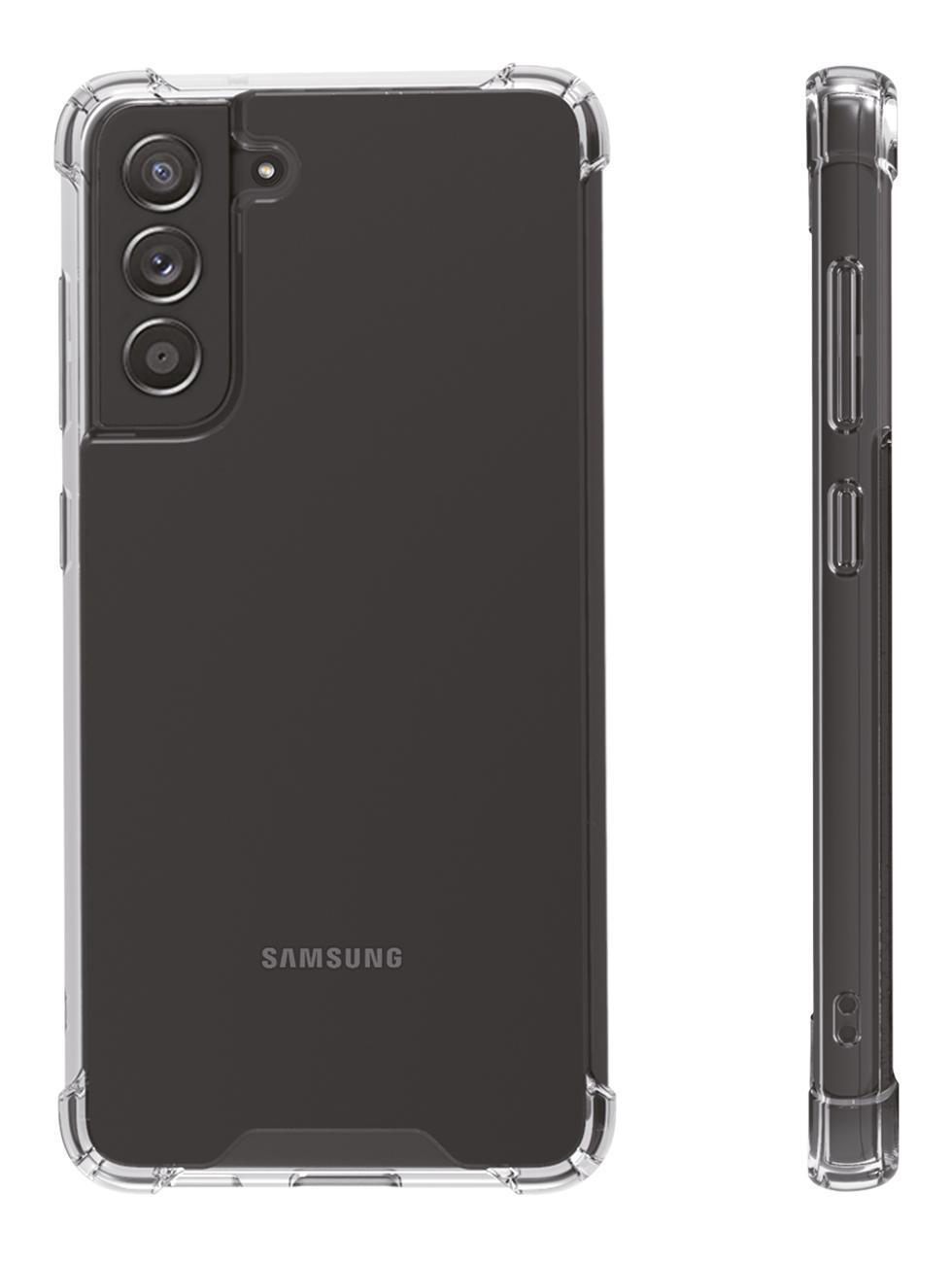 VIVANCO Safe and Steady, Samsung, Shock S21 Backcover, Schutzhülle, Anti FE, Galaxy Transparent