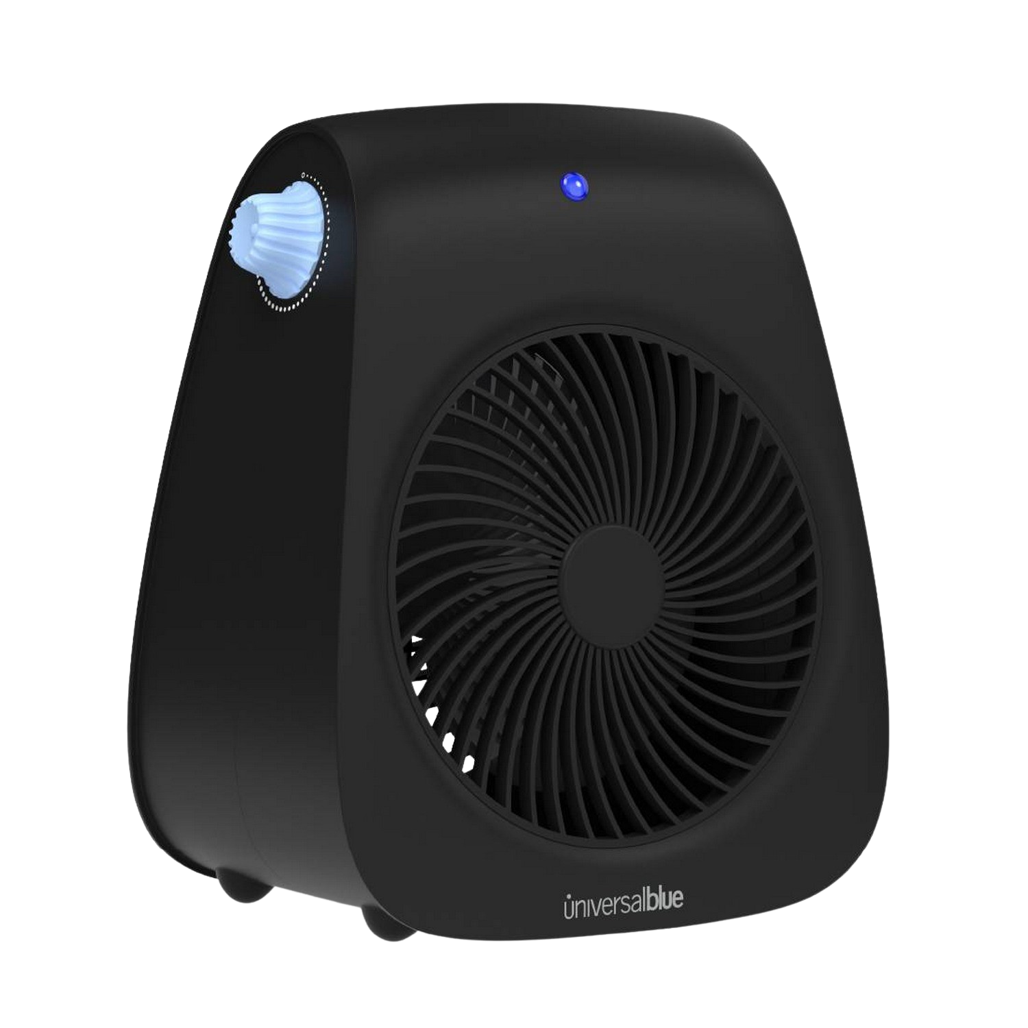 Calefactor Blue 2000 w termostato ajustable ventilador negro universalblue termoventilador vertical de diseño