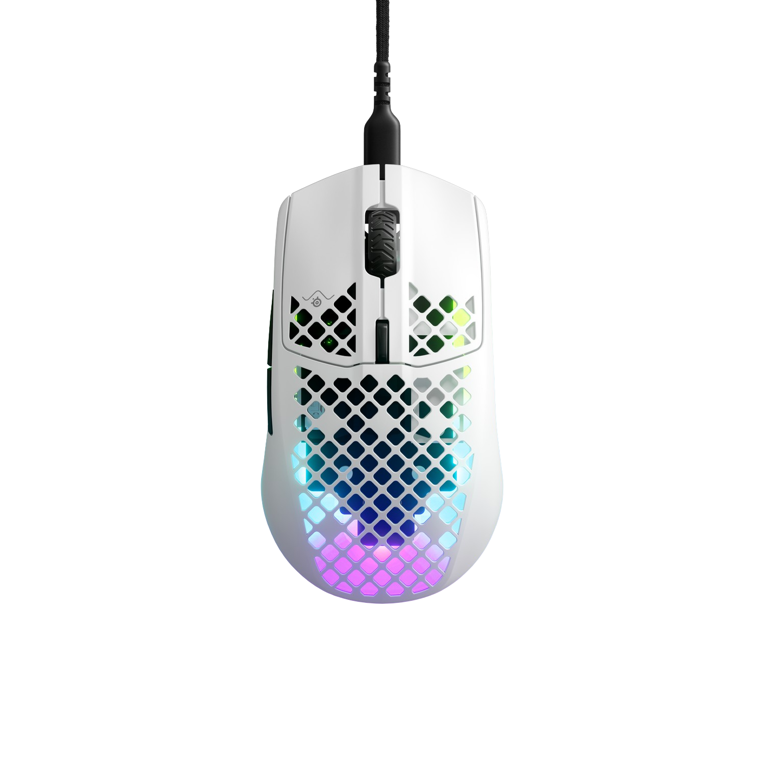 Ratón gaming - SteelSeries Aerox 3 White, Por cable, 8500 CPI, Óptico, USB-C, AquaBarrier, IP54, Blanco