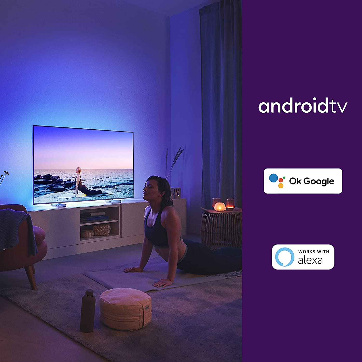TV LED 75" - Philips 75PML9506/12, UHD 4K, Smart TV, Dolby Atmos®, P5 con AI Perfect Picture Engine, Plata