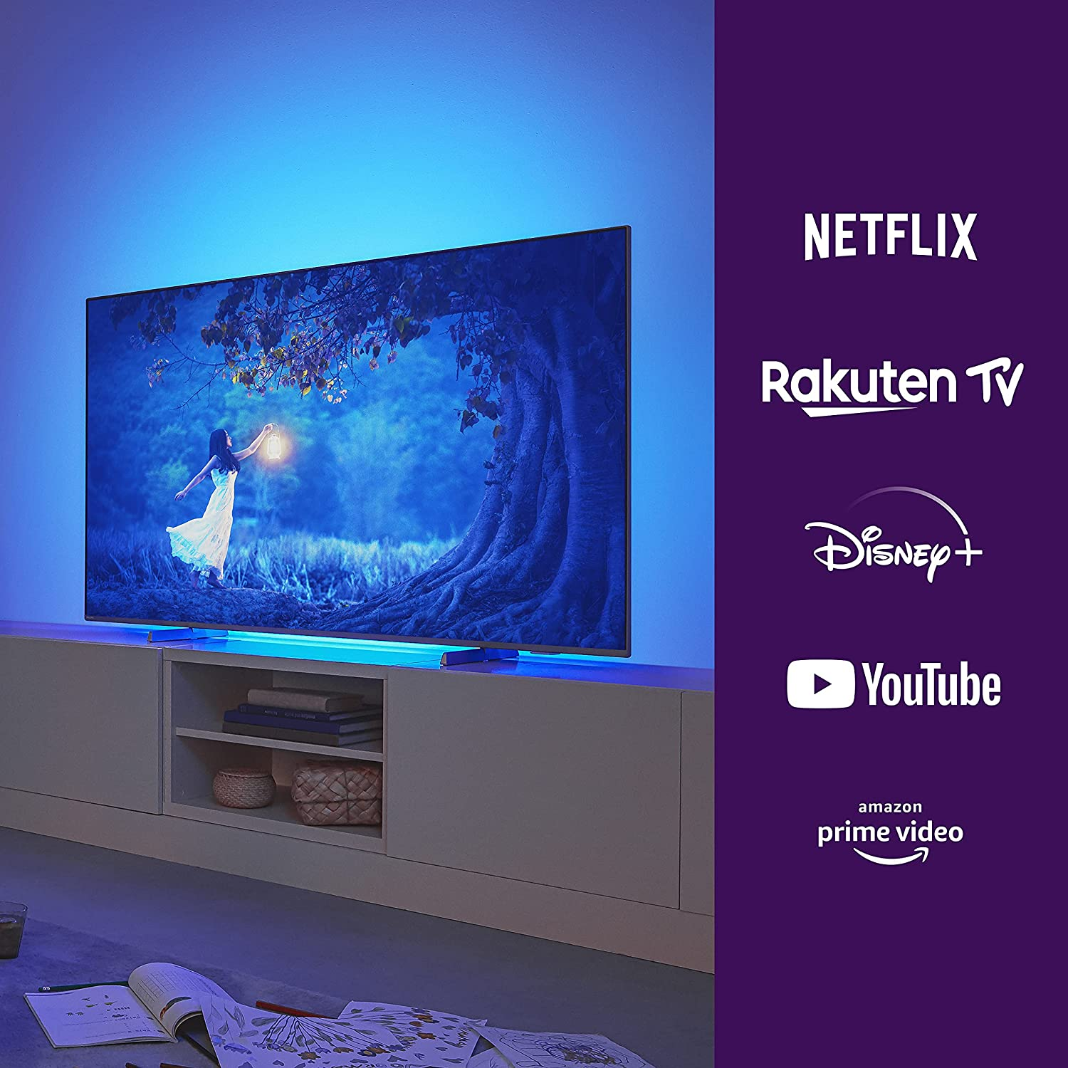 TV LED 75" - Philips 75PML9506/12, UHD 4K, Smart TV, Dolby Atmos®, P5 con AI Perfect Picture Engine, Plata