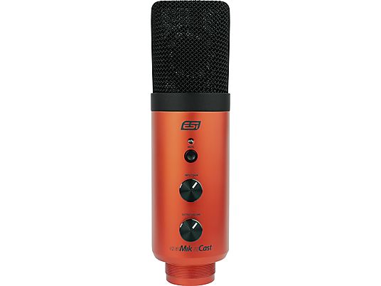 ESI cosMik uCast - Microfono da studio a condensatore (Arancione/Nero)