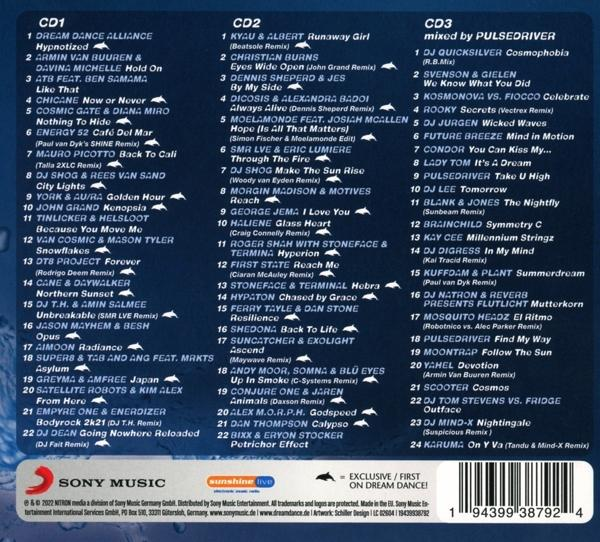 CD-Album mit Titellisten, verschiedenen Künstlern und einem Sony Music Logo.