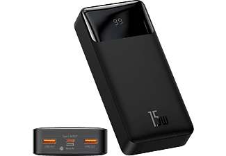 BASEUS Bipow 20.000 mAh Digital Display 15W Taşınabilir Şarj Cihazı Siyah