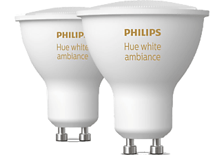 PHILIPS HueWA 4.3W GU10 Spot Bluetooth Özellikli Ambiyans Akıllı Ampul İkili Ekopaket Beyaz
