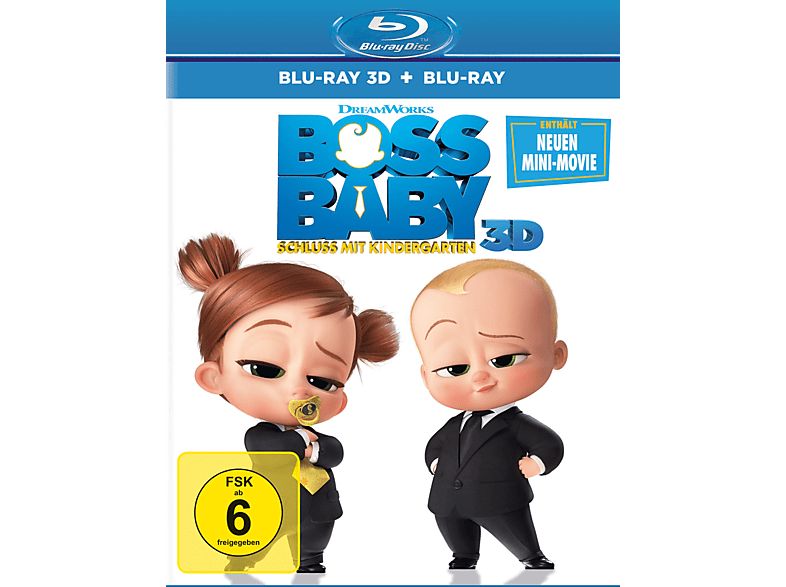 Boss Baby - Schluss mit Kindergarten 3D Blu-ray (+2D) (FSK: 6)