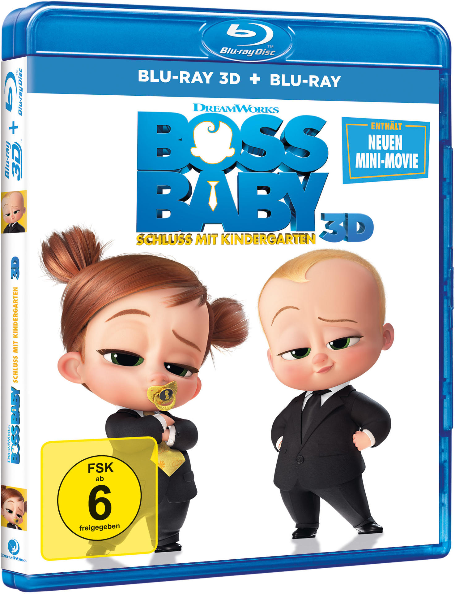 Blu-ray-Disc-Cover des Animationsfilms Boss Baby.