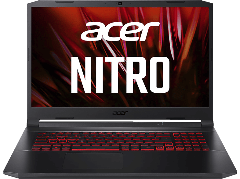 ACER Nitro 5 (AN517-53-50DE), Gaming Notebook, mit 17,3 Zoll Display, Intel® i5-11300H Prozessor, 8 GB RAM, 512 GB SSD, NVIDIA, GeForce RTX™ 3050, Schwarz / Rot Windows 11 Home (64 Bit)