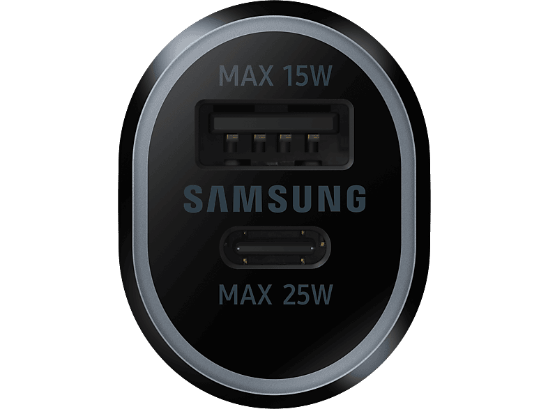 Samsung 194811 Dual KfZ-Schnellladegerät "EP-L4020", 2x USB, 40W (15W + 25W), Schwarz; KFZ Ladegerät — Foto 3 von 4