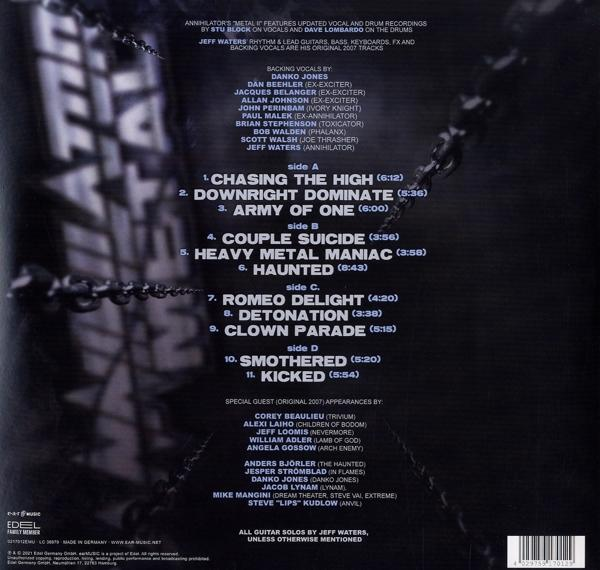 Annihilator - Metal II (2LP/180g/Gatefold)  - (Vinyl)