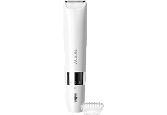 Afeitadora corporal - Braun BS1000, Cortapelos corporal, Resistente al agua, Autonomía 60 min, Blanco