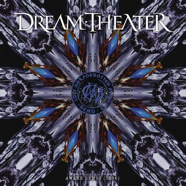 Dream Theater Albumcover. Ein gespiegeltes Muster mit blauen und goldenen Akzenten auf dunklem Hintergrund.