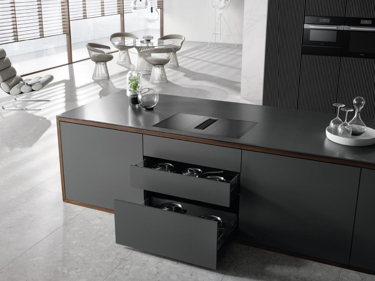 MIELE KMDA 7476 FL, Kochfeld mit Dunstabzug (800 mm breit, 520 mm tief)