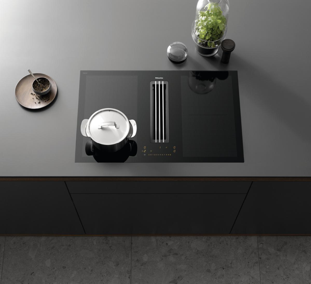 MIELE KMDA 7476 FL, Kochfeld mit Dunstabzug (800 mm breit, 520 mm tief)