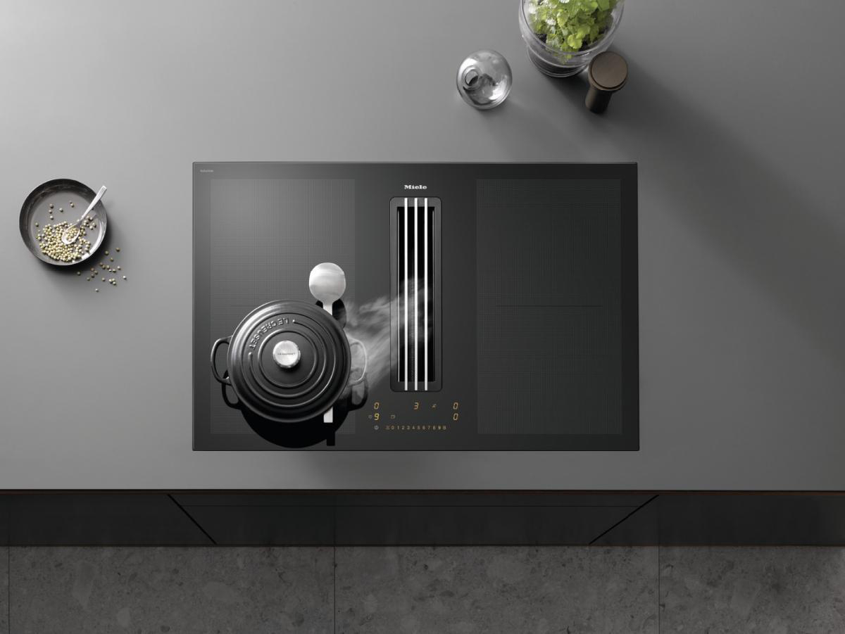 MIELE KMDA 7476 FL, Kochfeld mit Dunstabzug (800 mm breit, 520 mm tief)