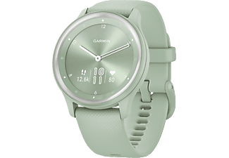 GARMIN vívomove Sport - Hybrid-Smartwatch (125 - 190 mm, Silikon, Mint/Silber)